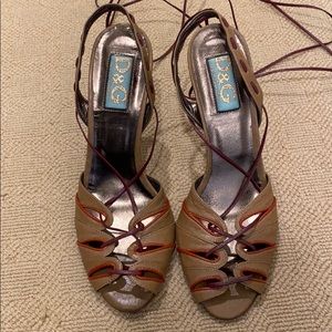Dolce & Gabbana Sandals Gladiators Heels 39 New